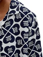 Guess : J. Balvin Heartprint Campshirt