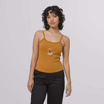 HUF : Shroom Knit Tank Top - Burnt Orange