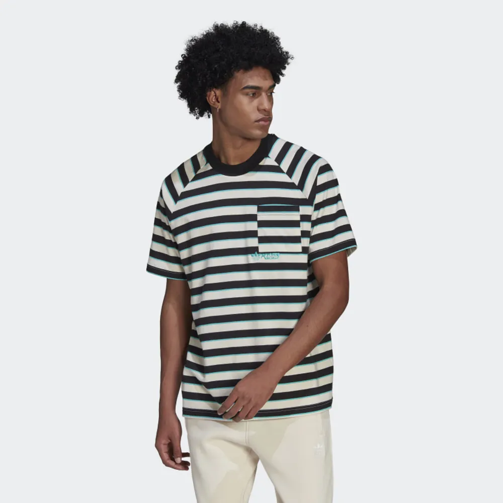 Adidas : Striped Pocket Tee