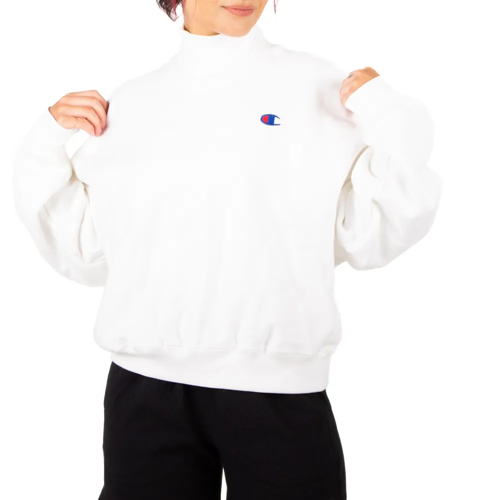 Champion : Reverse Weave Mock Neck Crop