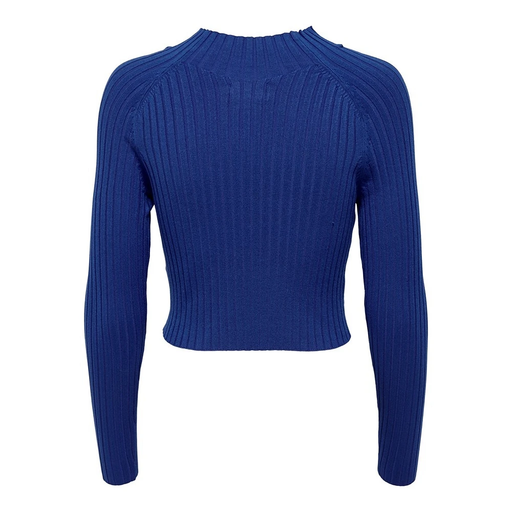 Only : Ella L/S Cropped Pullover Knit