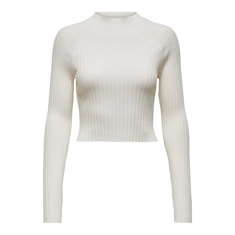 Only : Ella L/S Cropped Pullover Knit