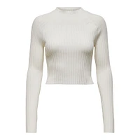 Only : Ella L/S Cropped Pullover Knit