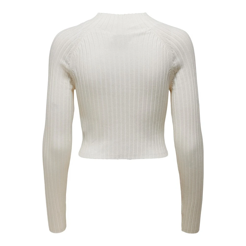 Only : Ella L/S Cropped Pullover Knit