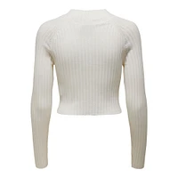 Only : Ella L/S Cropped Pullover Knit