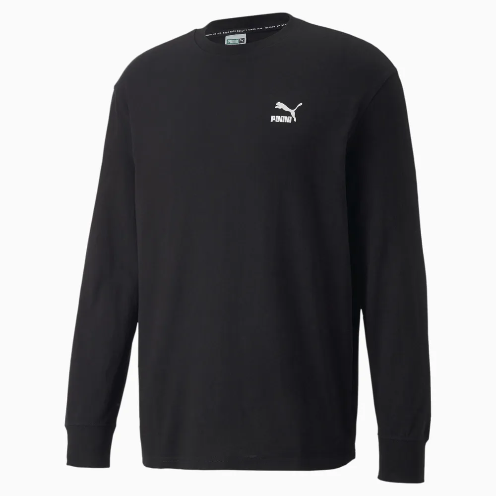 Puma : Classics Relaxed LS Tee - Black