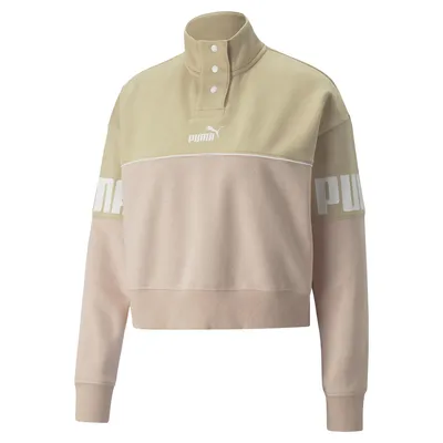 Puma : Colorblock Half Snap Crew