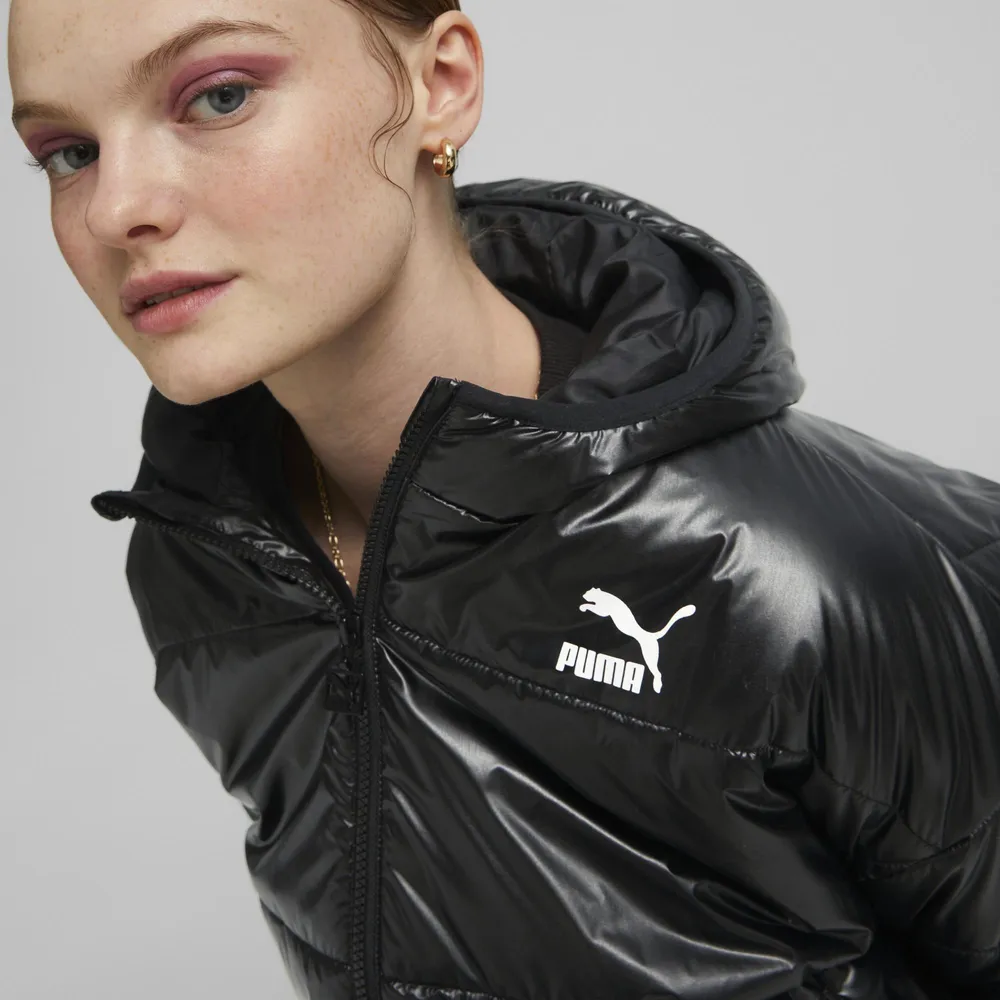 Puma : Hooded Shiny Padded Jacket