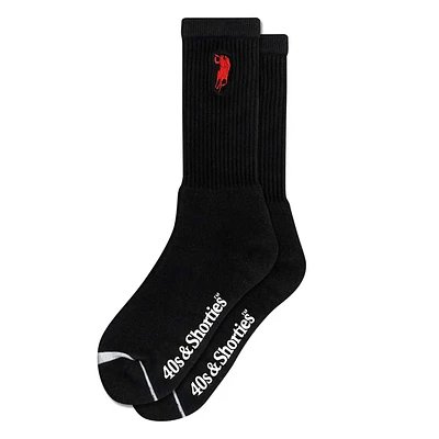 40s and Shorties 40's & Shorties : Horseback Socks 2Pack - Black