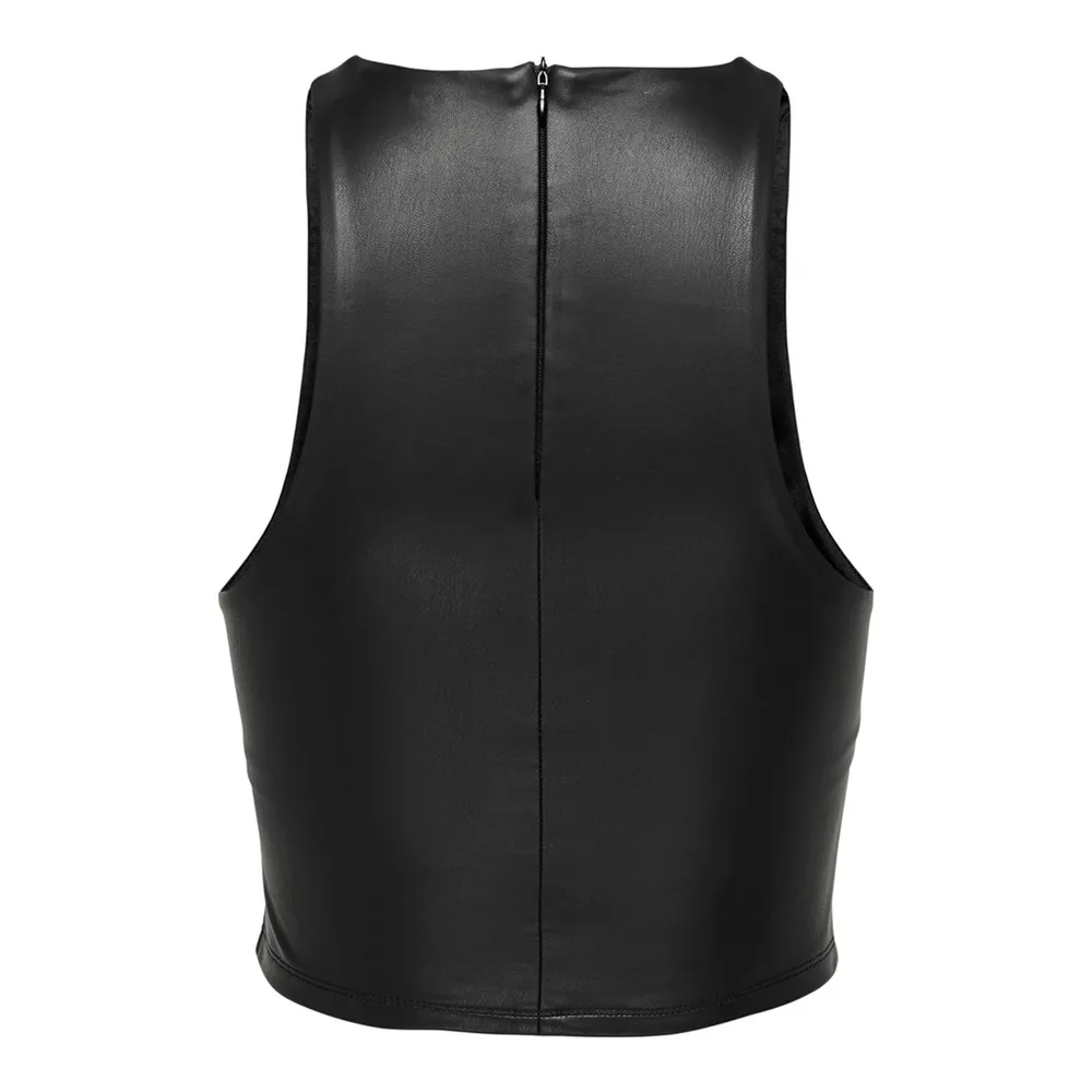 Only : Faux Leather SL Top