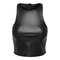 Only : Faux Leather SL Top