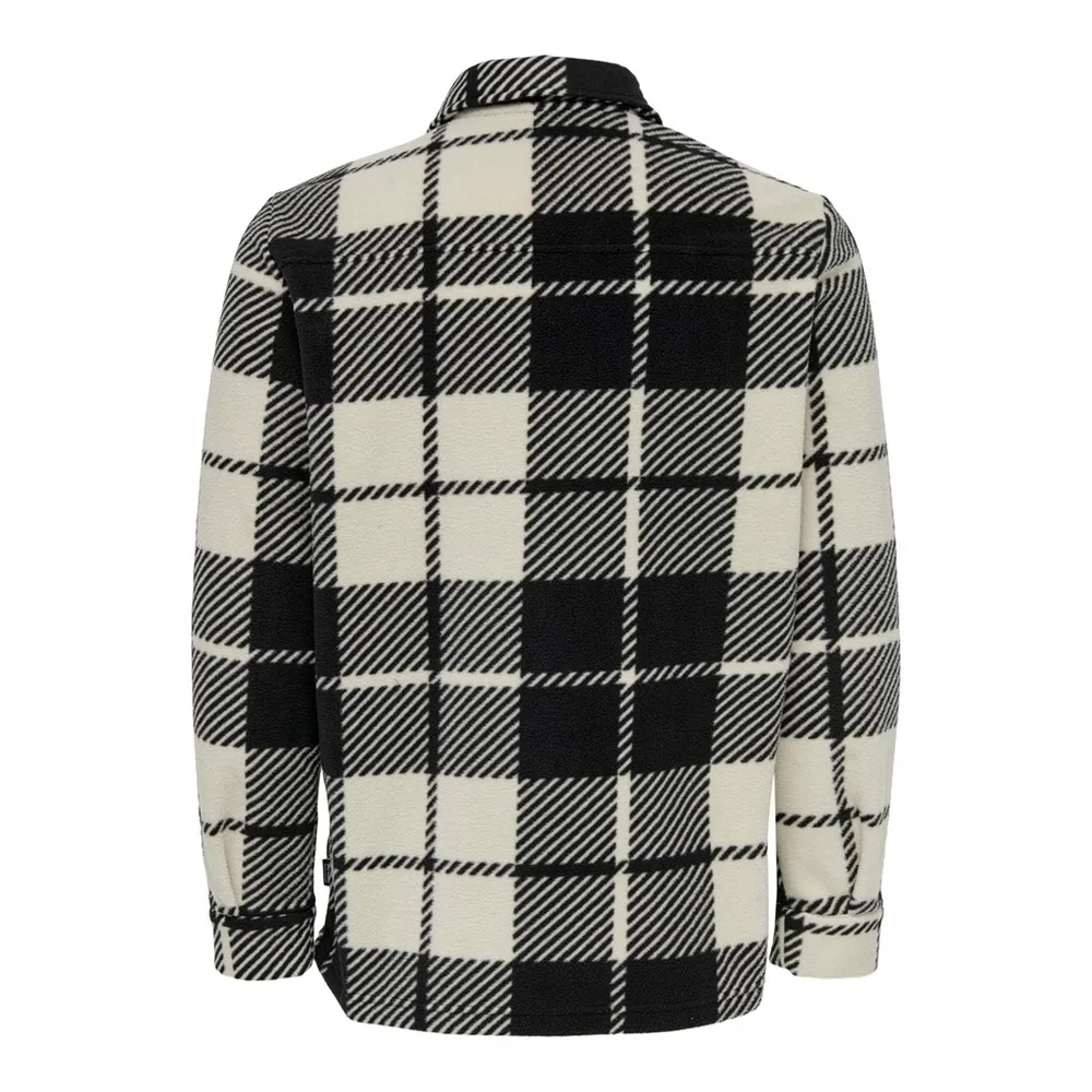 Only & Sons : Regular Check Fleece Shirt