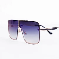 WLKN WLKN : Rex Square Rimless Sunglasses - Blue/Yellow