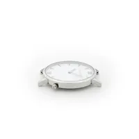 Fj Watches : Silver Sun White Watch