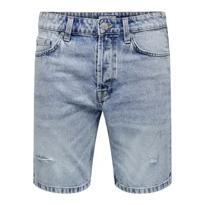 Only & Sons : Loose Fit Destroy Shorts