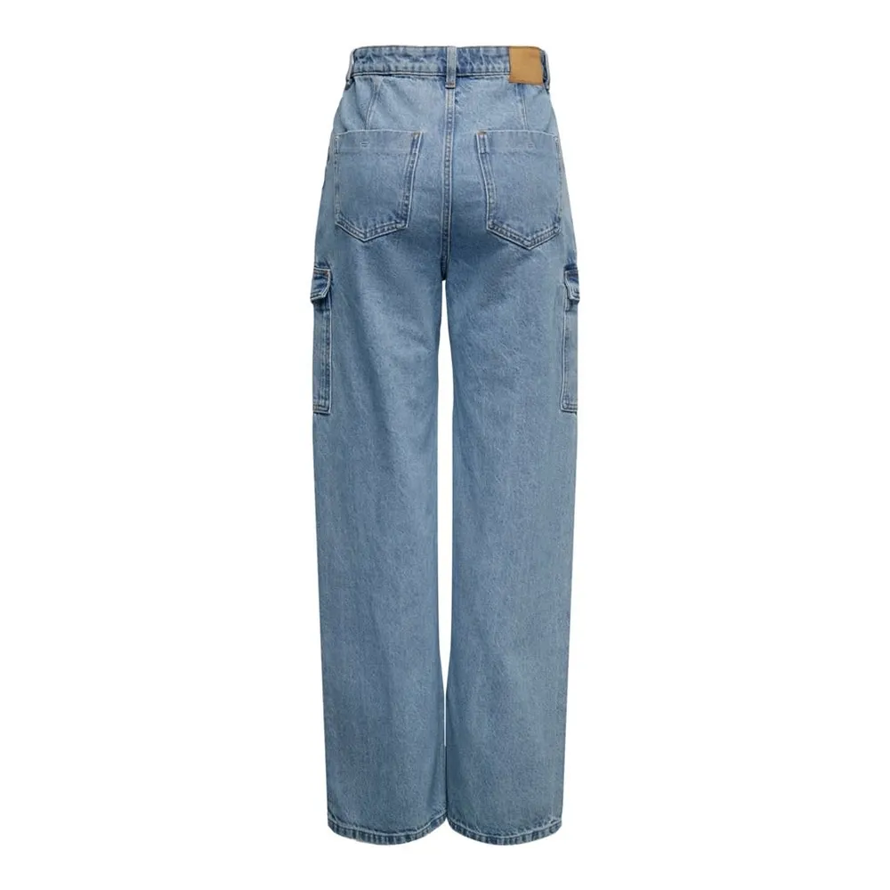 Only : Highwaist Wide Cargo Denim