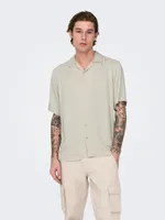 Only & Sons : Regular Fit Solid Color SS Shirt