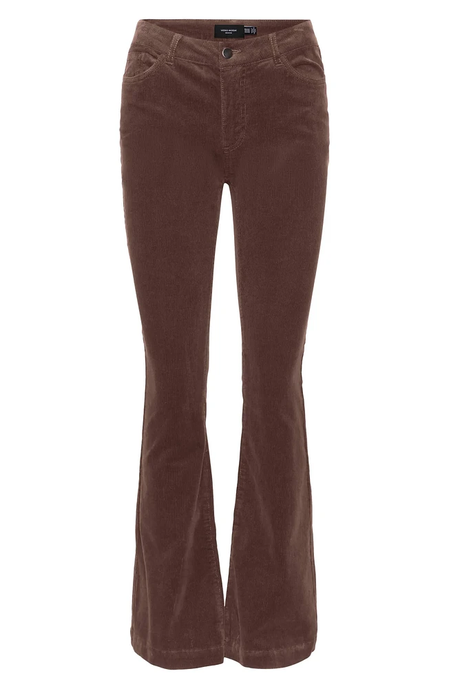 Vero Moda : Midrise Flare Corduroy Pants