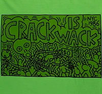 Diamond : Crack is Wack Tee - Neon Green