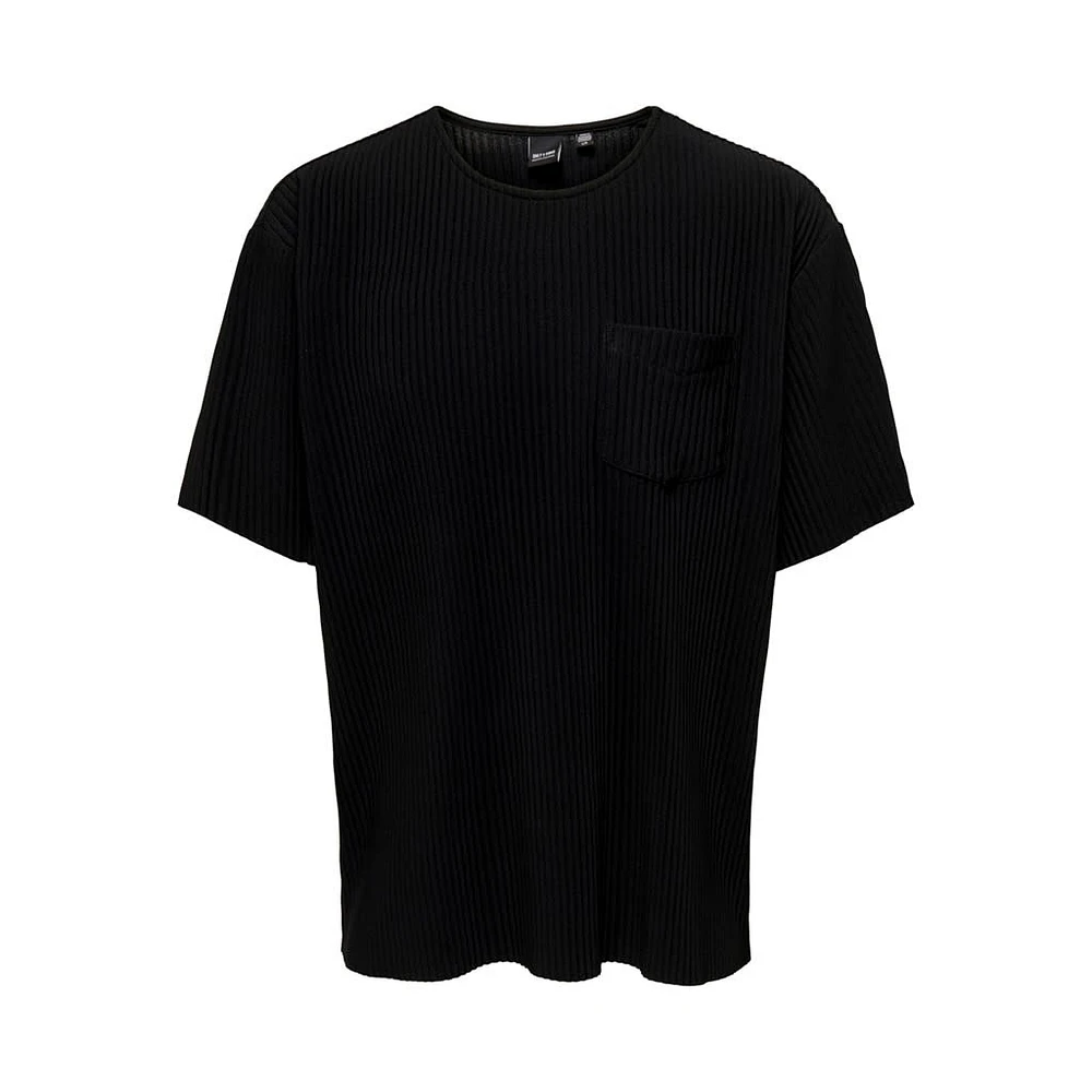 Only & Sons : Relaxed Pleated Pocket Tee