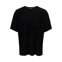 Only & Sons : Relaxed Pleated Pocket Tee