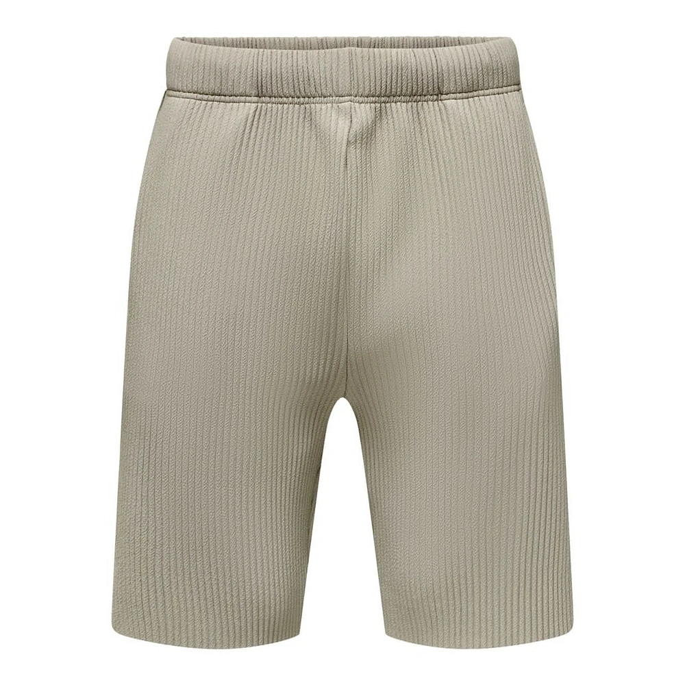 Only & Sons : Relaxed Pleated Shorts