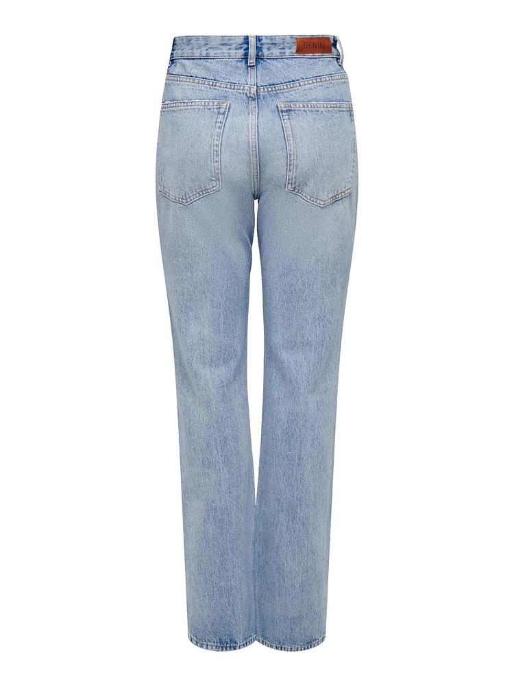 Only : Billie Highwaist Slit Denim