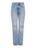 Only : Billie Highwaist Slit Denim