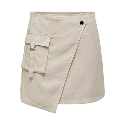 Only : Midwaist Cargo Wrap Skirt