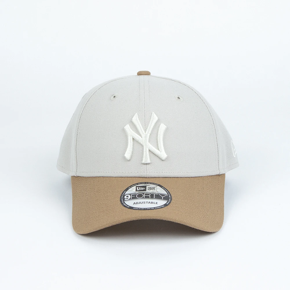 New Era : 940 NY Yankees Ivory Logo 2tone Cap