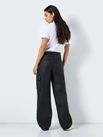 Noisy May : Normal Waist Cargo Coated Pants