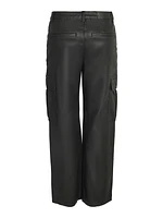 Noisy May : Normal Waist Cargo Coated Pants