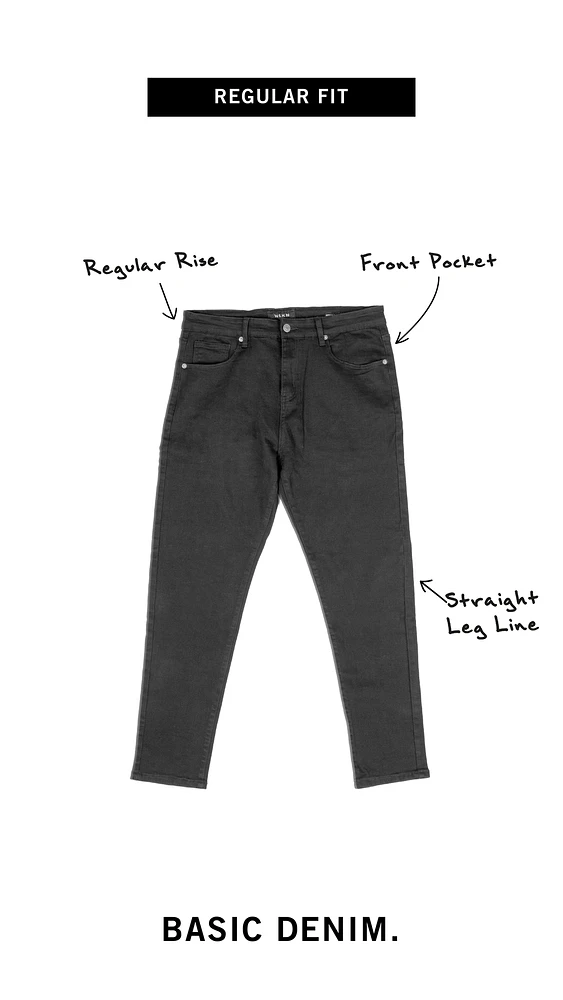 WLKN : Basic Regular Fit Denim