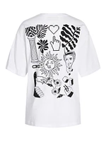 JJXX : Sun & Hearts Loose SS Tee