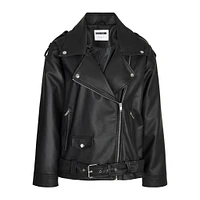 Noisy May : Oversize PU Biker Jacket