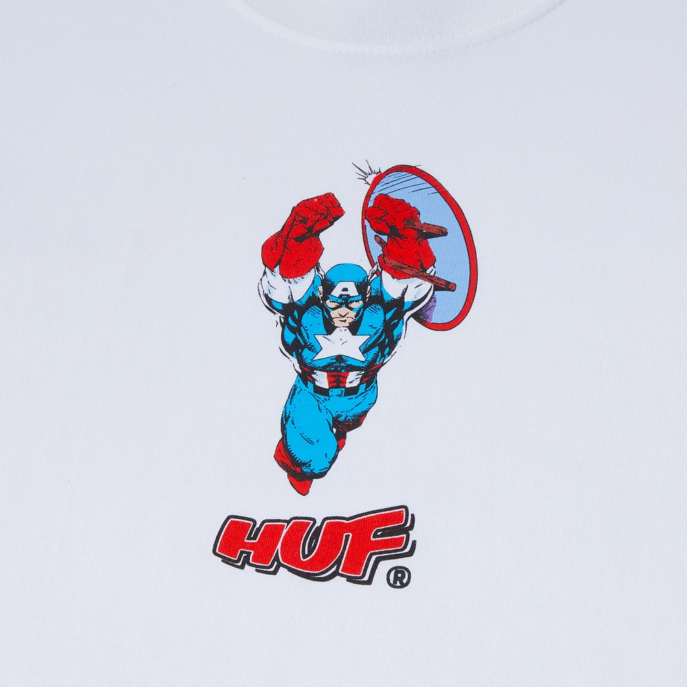 Huf X Avengers : Cap No S/S Tee