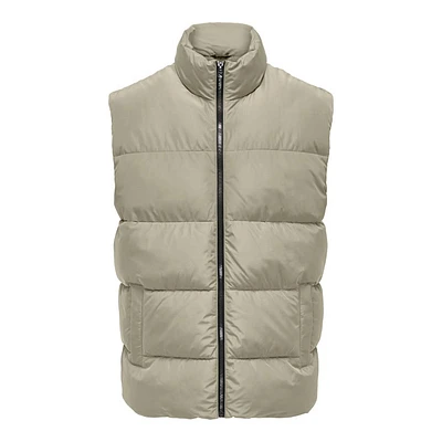 Only & Sons : Melvin Life Puffer Vest - Vintage