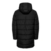 Only & Sons : Melvin Life Long Hooded Puffer Coat