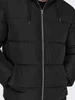 Only & Sons : Melvin Life Hooded Puffer Coat