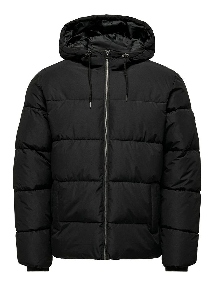 Only & Sons : Melvin Life Hooded Puffer Coat