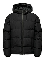 Only & Sons : Melvin Life Hooded Puffer Coat