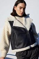 Noisy May : Sleeveless Shearling PU Vest