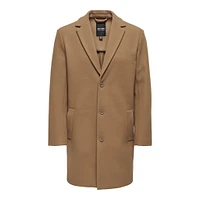 Only & Sons : Long Collar Coat