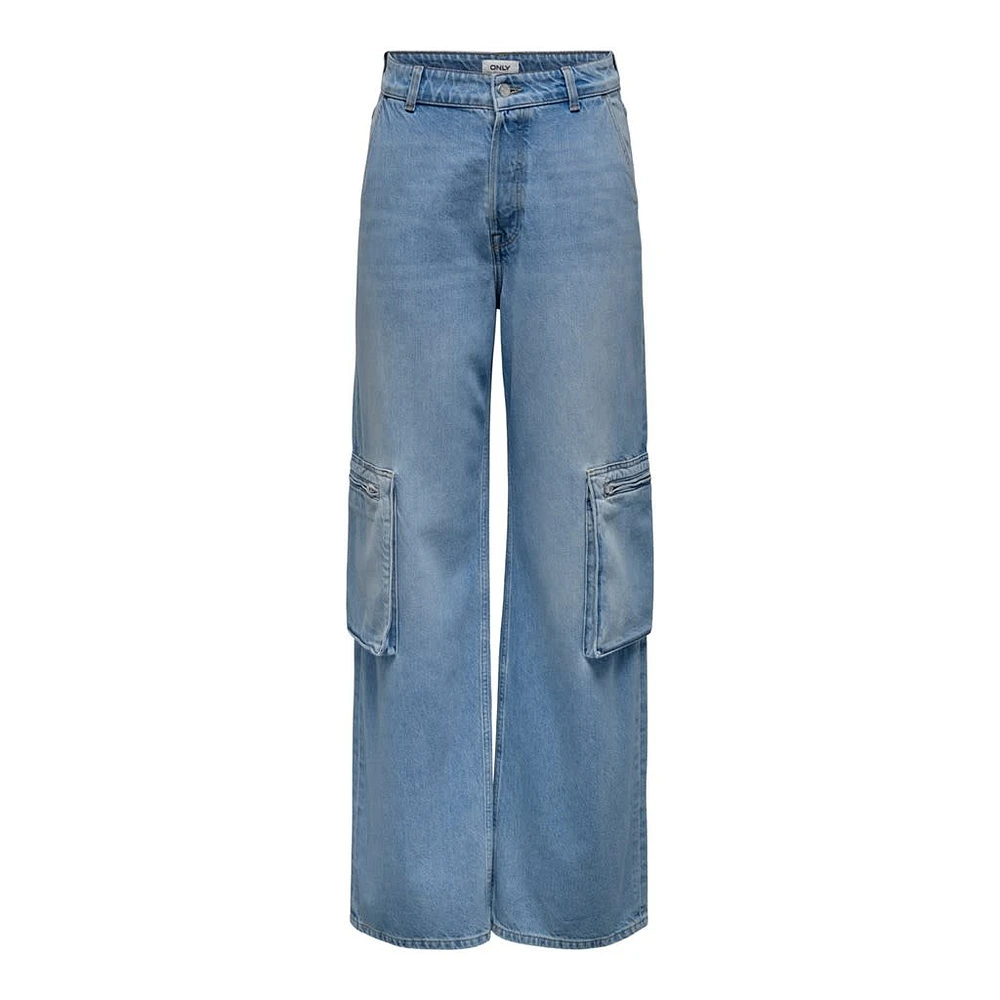 Only : Highwaisted Cargo Denim