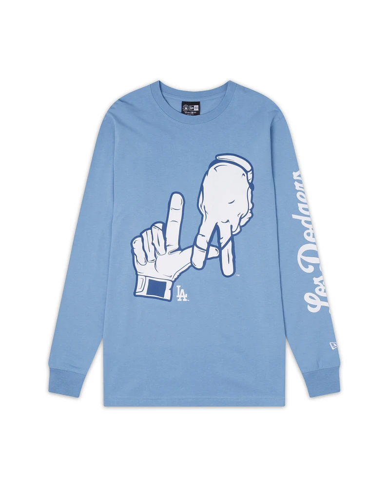 New Era : LA Dodgers Retro L/S Tee