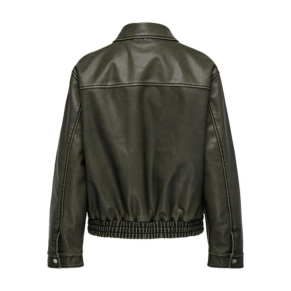 Only : PU Cargo Bomber Jacket