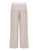 Only : HW Fold-Down Pleated Trousers