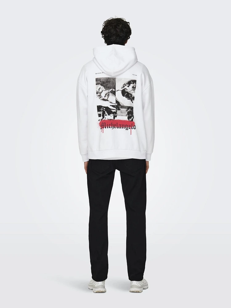 Only & sons : Michelangelo Relax Fit Hoodie