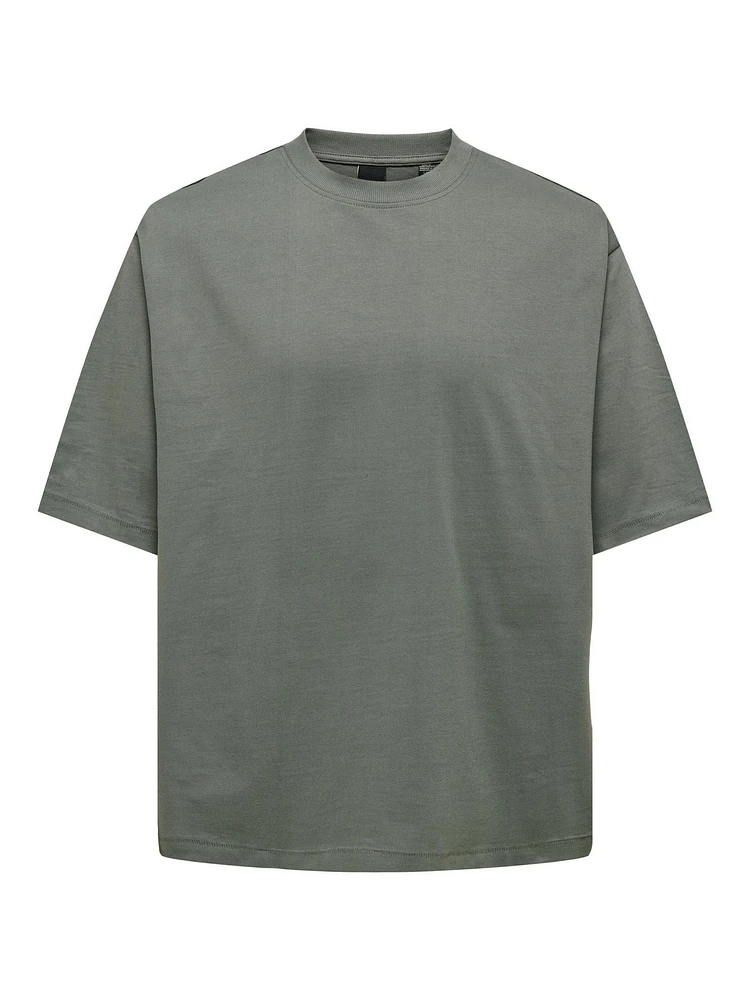 Only & Sons : Millenium Oversize S/S Tee - Castor Gray