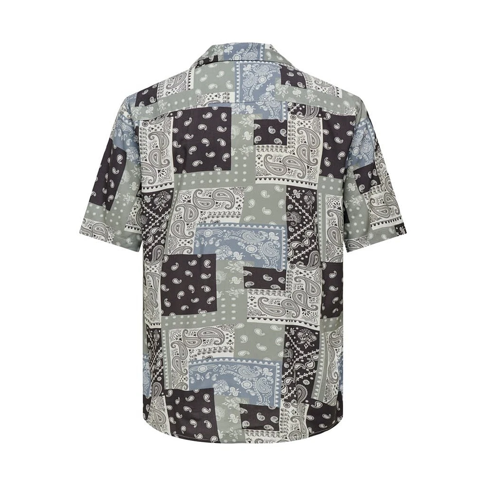 Only & Sons : Regular Fit Bandana Print S/S Shirt